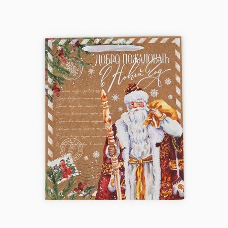 Craft vertical package “Welcome to the New Year”, Ml 23 x 27 x 11.5 cm, New Year-4