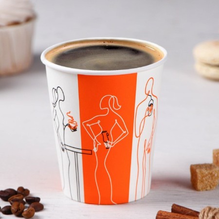 A glass of paper "meeting", 250 ml, d = 8 cm-1