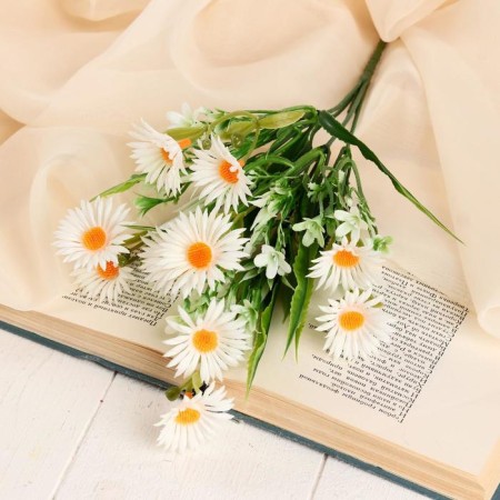 Bouquet "Erigeron" 32 cm, mix