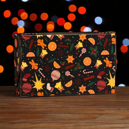 Folding box "New Year's treats", 20 x 12 x 4 cm-1