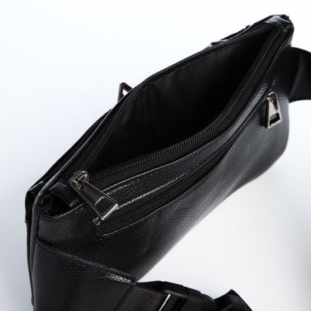 Board belt on lightning, 2 external pockets, black color-5