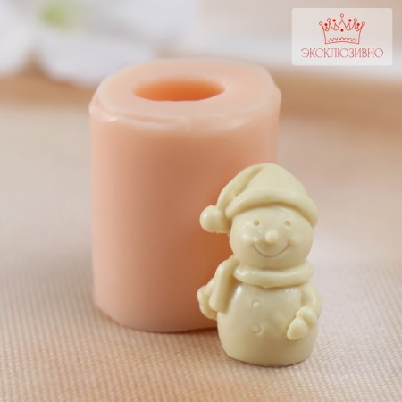 Mold Silicon "Snowman" 2.2x1.7x2.9 cm