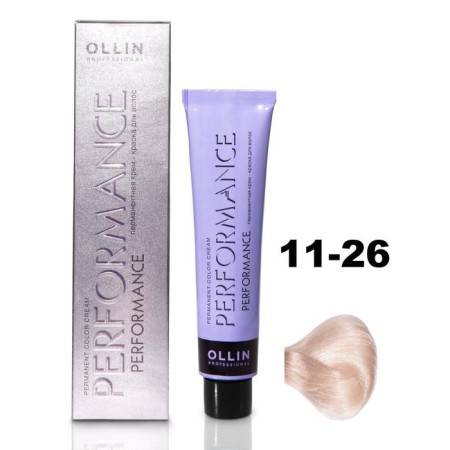OLLIN PROFESSIONAL PERFORMANCE hair cream, tone 11/26 Special blond pink, 60 ml