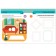 Montessori method. Development through the game. In the house. Activities with stickers