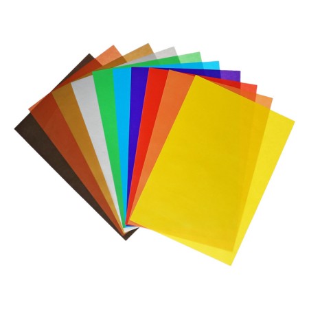Color paper A4, 10 sheets, 10 colors "Hedgehog in the forest", coated, in the folder-2