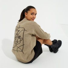 Cardigan female minku, beige color, size 50