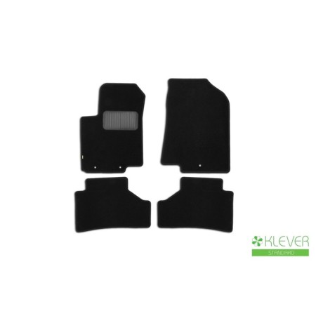 Rugs in the cabin Klever Standard Hyundai Solaris 2011-2016, hb., Sed., 4 pcs. (textile)