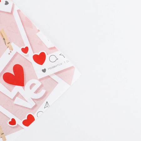 Paper Glossy double -sided "where love lives", 70 x 100 cm-3