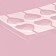Form for chocolate and sweets "Heart", 27.2 × 18.2 cm, 8 cells, color transparent