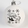 New Year's ball for painting, ball size 5.5 cm, wheelbarrows