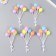 Decor for creativity plastic "Bound of balloons" 5 pcs 14cm