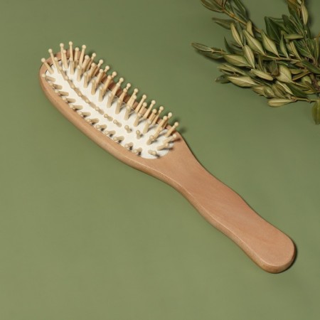 Massage comb “SWAR”, 5 × 23 cm, color “Light Wood”-2