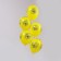 Latex ball 12 “Happy birthday”, comic book 2, pastel, set 50 pcs., Yellow color