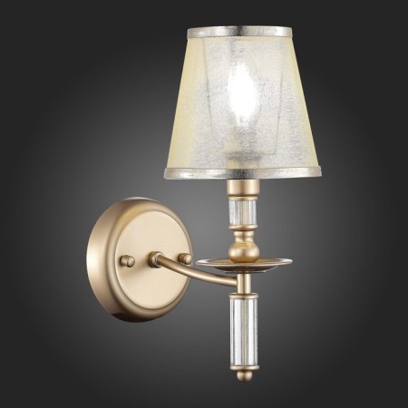 Wall lamp EVOLUCE. Sle1115-201-01. Vinci. 1x60 W, E14, 14x32 cm, color pink gold-3