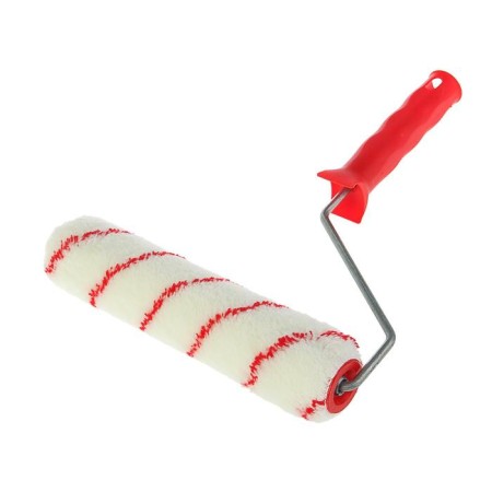 Matrix roller nylon standard 80885, polyamide, 250 mm, pile 9 mm, d = 40 mm, handle d = 6 mm