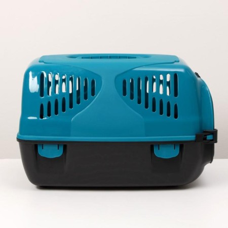 Carriage for animals "Sirius", 33.5 x 31 x 50 cm, turquoise color-1