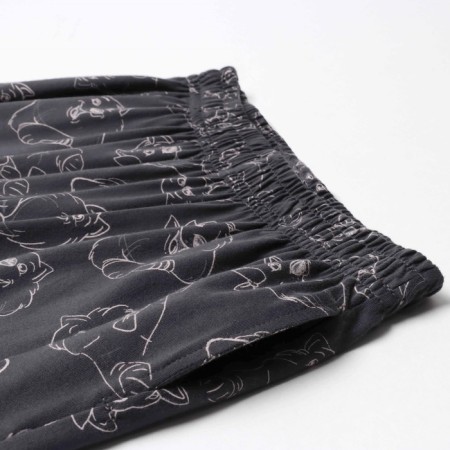Homemade female set (T -shirt, trousers), graphite color, size 44 (s)-7