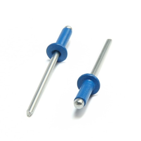 Rolls of the tundra krep, exhaust, aluminum-old, 3.2x8 mm, blue, 50 pcs-2