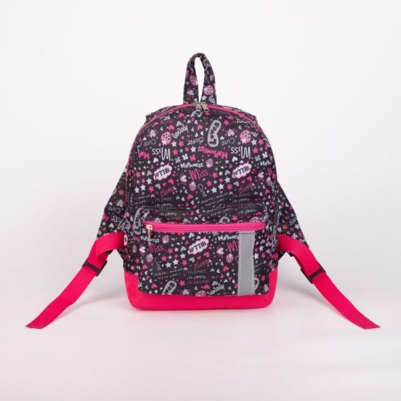 Baby backpack on lightning, external pocket, reflective strip, colorful color