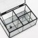 Casket Glass with a metal frame "Easiness with a brush" Transparent 13x18x6.8 cm