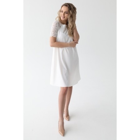 Dress with sleeves made of lace, size 52-1