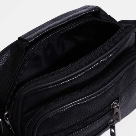 Male bag, black color-5