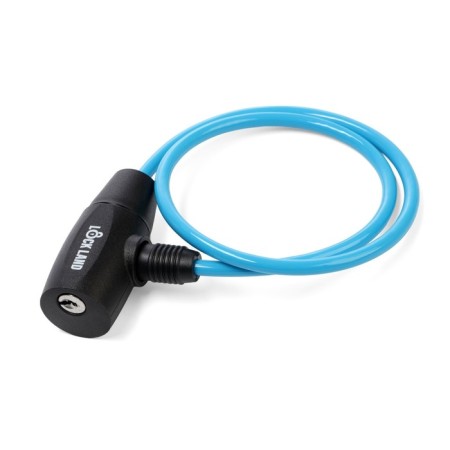 Lockery Lockland bike castle, 6x650 mm, perforated key, blue-5
