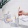 A set of accessories for the bathroom "Marble", 4 items (dispenser, soap dish, 2 glasses)