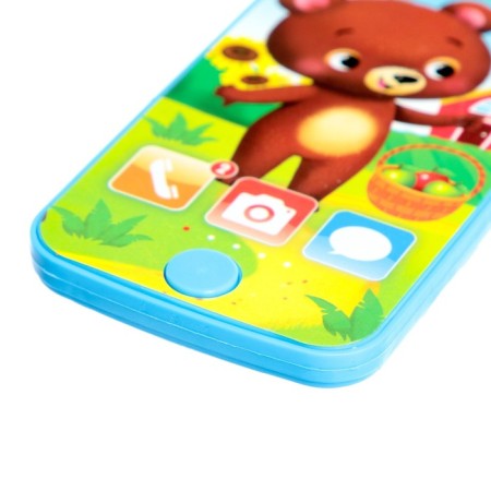 The phone is musical "Bear", sound, blue color-2