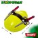Ninjah -ninjah set, 6 objects, red color