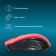 Mouse call 545MW Black/Red optical (1600DPI) wireless USB for laptop (4but)