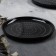 Ceramic "Ornament" plate, 21 cm, black color