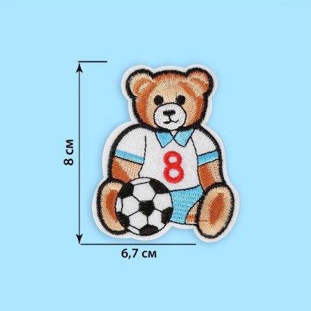 Thermal appliance "Bear-football player", 8 × 6.7 cm, color colorful color-1