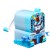 Mechanical sharpener with container, blue robot