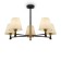 Perfetto chandelier, 5xe14, black color and brass