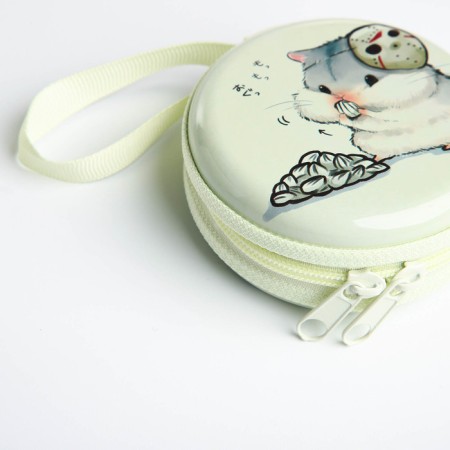 Case for coins/headphones with lightning, white color-3