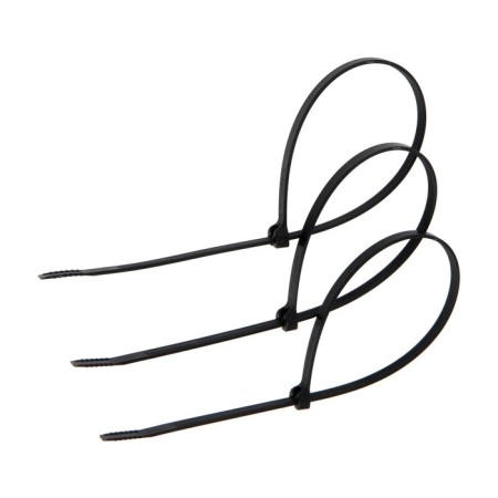 Clamp with a metal lock, size 4.7x300 mm, black