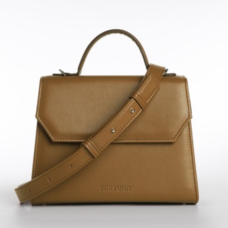 Women's bag Textura, messenger, medium size, brown color