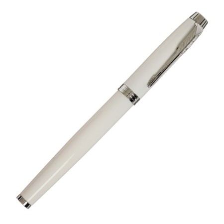 Gift feature, in the leatherette case, white body with silver-1