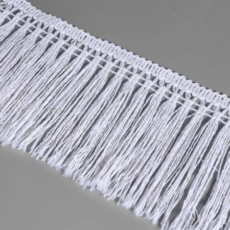 Decorative braid "Furger", 65 mm, 10 ± 1 m, white color-1