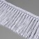 Decorative braid "Furger", 65 mm, 10 ± 1 m, white color