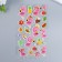 Plastic sticker volumetric "flamingos and owls" mix 10x20 cm