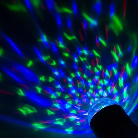 Light device "Crystal ball" 7.5 cm, glow RGB, 220 V, black-3