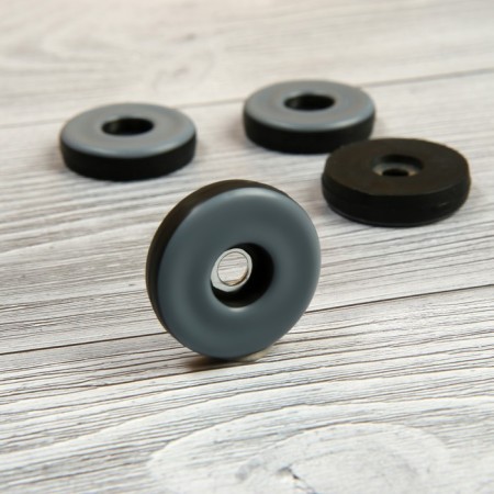 Furniture round tundra, d = 30 mm, 4 pcs., Polymer, gray color-7