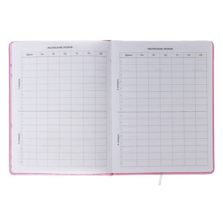 Universal diary for grade 1-11 LOVEBIRDS, hard cover, artificial leather, foam rubber, lies, 80 g/m2-4