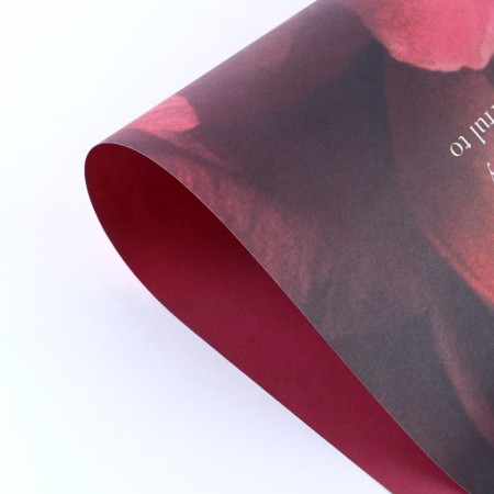 Paper packaging for flowers is double -sided, "peony", 38 x 50 cm-3