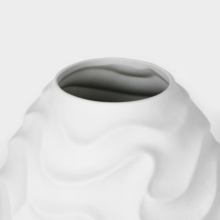 Vase for flowers Interior "Wave" color white 39 x 27 x 27 cm-1