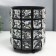 Summary Metal for 1 candle "Crystals" cylinder black 12x9x9 cm