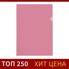 A4, 100 microns, calligrata, economy, transparent, red folder
