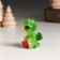 Souvenir Polystone "Dragon with big eyes with a Christmas tree/gift" mix 3.5x3x4.5 cm